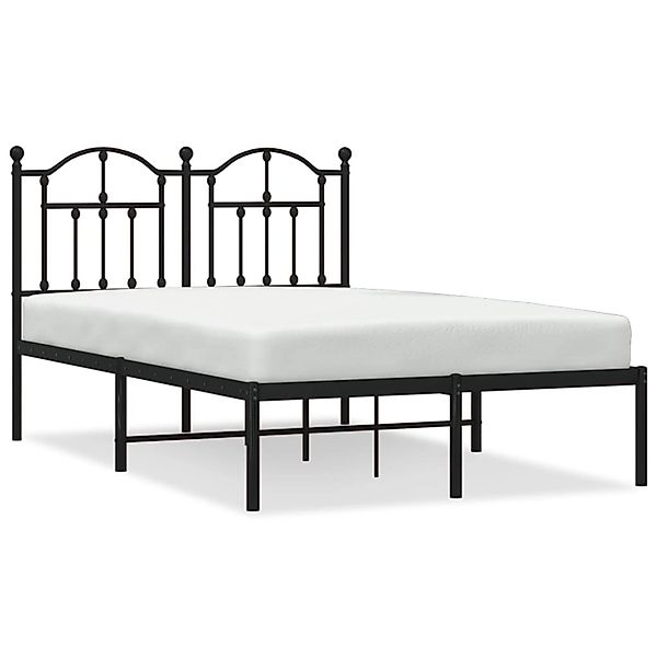 vidaXL Bettgestell mit Kopfteil Metall Schwarz 120x200 cm Modell 11846339 günstig online kaufen