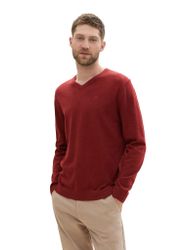 TOM TAILOR Sweatshirt Basic V-Neck Knit günstig online kaufen