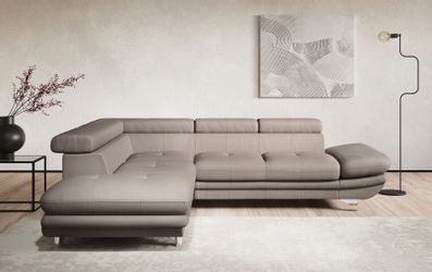 COTTA Ecksofa "Enterprise L-Form" mit Arm- & Kopfteilverstellung, wahlweise günstig online kaufen