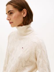 Tommy Hilfiger Rollkragenpullover SOFT WOOL CABLE günstig online kaufen