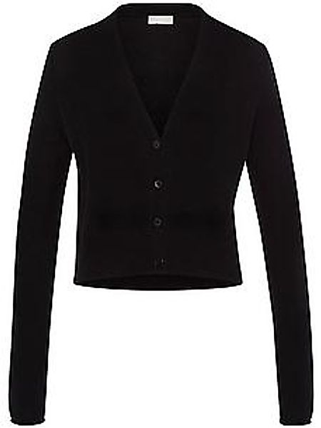 Strickjacke V-Ausschnitt Peter Hahn schwarz günstig online kaufen
