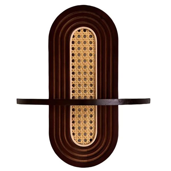 Coonoor Wandregal aus Holz im Mid-Century günstig online kaufen