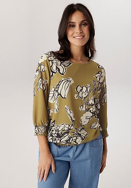 Aniston SELECTED Schlupfbluse mit Smokbündchen und Knopfverschluss hinten - günstig online kaufen