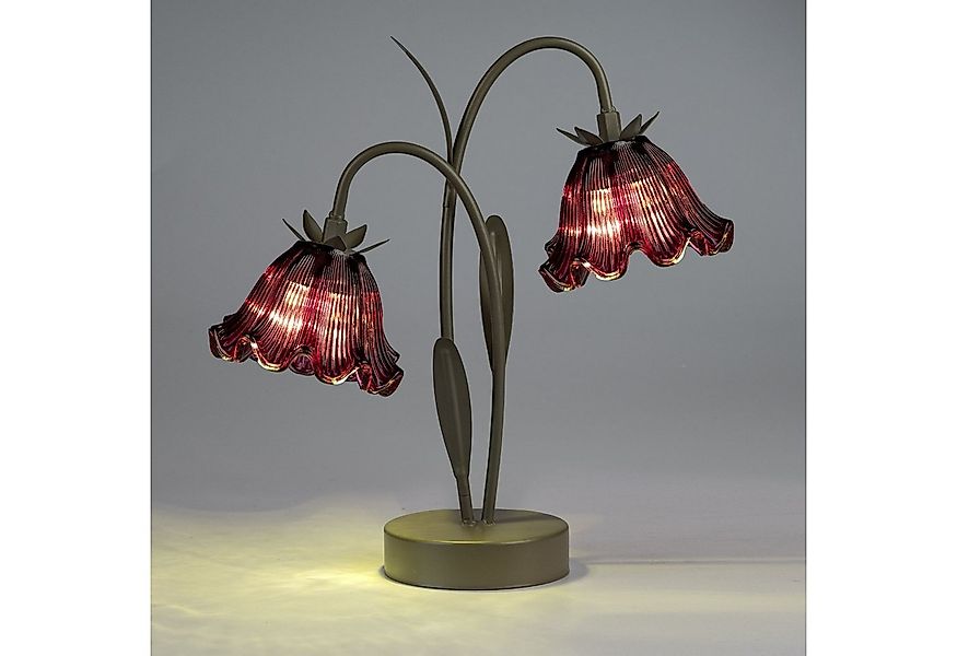 formano LED Tischleuchte Blume, Mit Timerfunktion, Lila, Motiv: Blüte günstig online kaufen