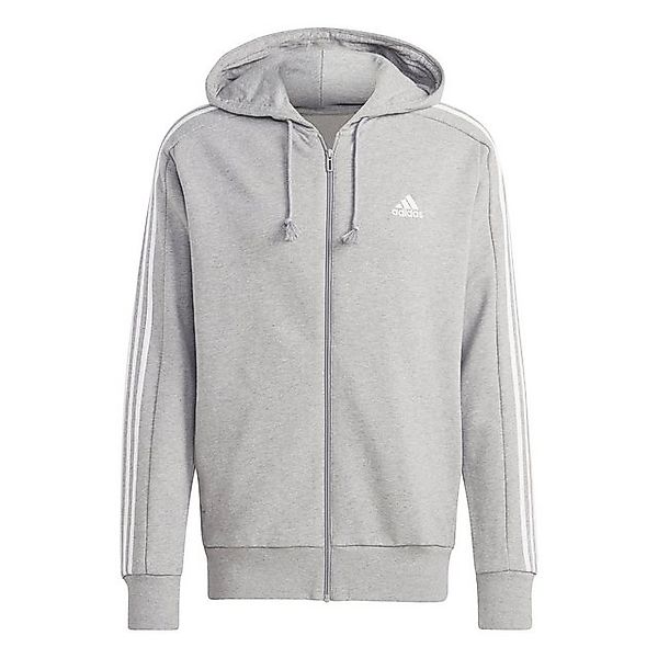 adidas Sportswear Kapuzensweatshirt M 3S FT FZ HD,MGREYH/WHITE weiss-schwar günstig online kaufen