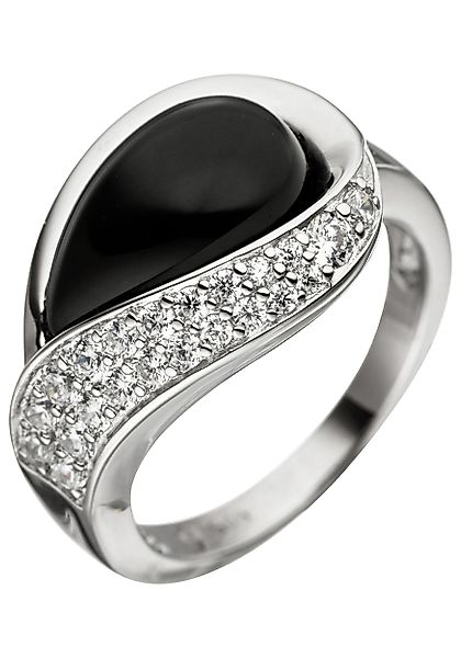 JOBO Silberring, 925 Silber mit Onyx günstig online kaufen