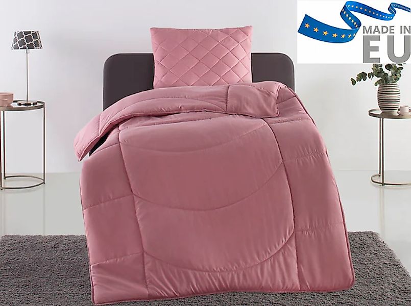 my home Steppbett + Kopfkissen »Microlux, Bettdecke 135x200 cm, 155x220 cm« günstig online kaufen