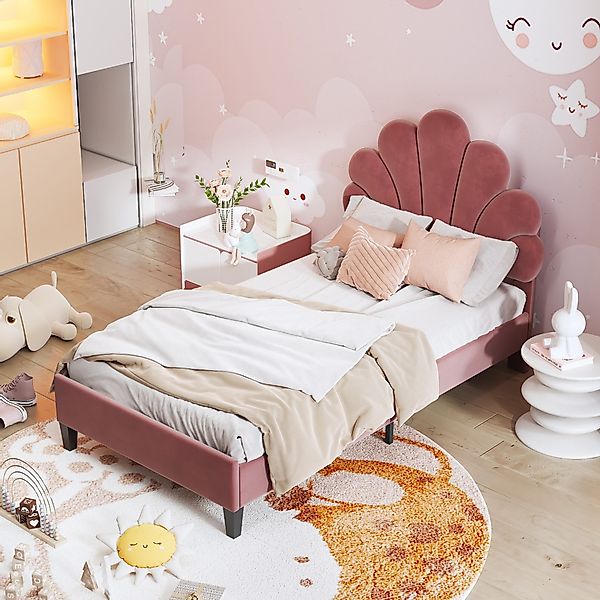 STILVORA Kinderbett 90x200 Polsterbett Gästebett mit günstig online kaufen