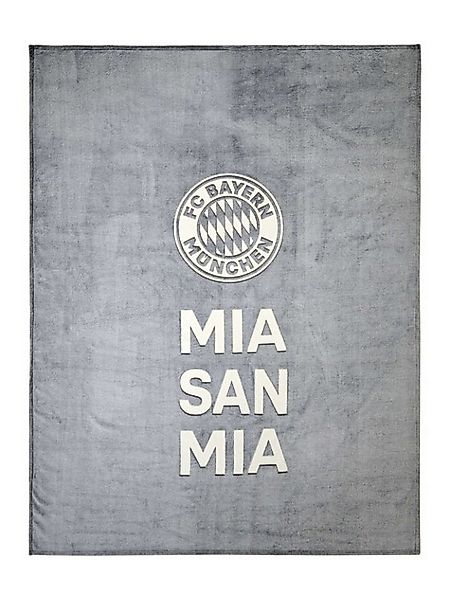 Wohndecke FC Bayern Kuscheldecke Glow in the dark 150x200cm, FC Bayern Münc günstig online kaufen