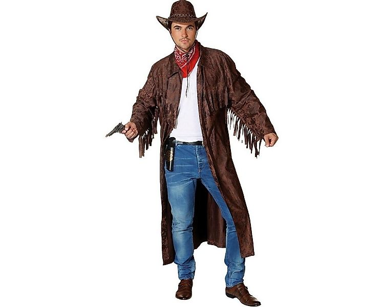 Orlob Cowboy-Kostüm Westernmantel Braun für Erwachsene günstig online kaufen
