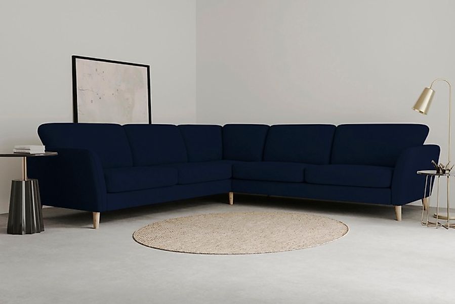 Home affaire Ecksofa »MARSEILLE 278/278 cm, L-Form, Webstoff, Flachgewebe, günstig online kaufen