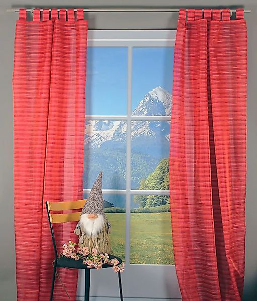 HOSSNER - ART OF HOME DECO Gardine »Egelsee«, (1 St.), Schlaufenschal im ze günstig online kaufen