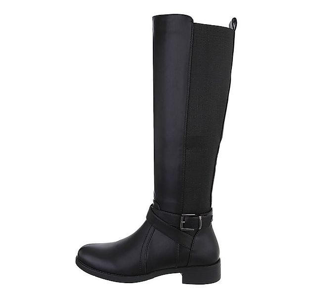 Ital-Design Damen Freizeit Stiefel (85081066) Blockabsatz Flache Stiefel in günstig online kaufen