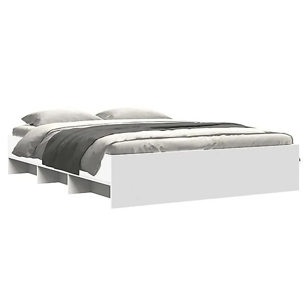 vidaXL Bettgestell Weiß 150x200 cm Holzwerkstoff 3295646 günstig online kaufen