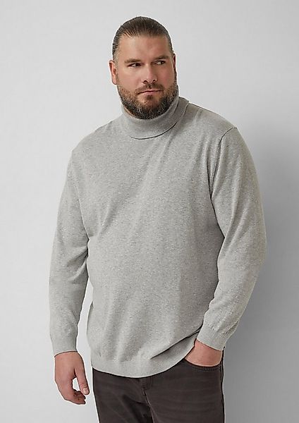 s.Oliver Longpullover Strickpullover Rollkragenpullover aus reiner Baumwoll günstig online kaufen
