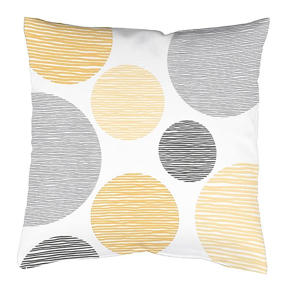 Home Basics Gardine Kissenhülle BORDEN samt, günstig online kaufen