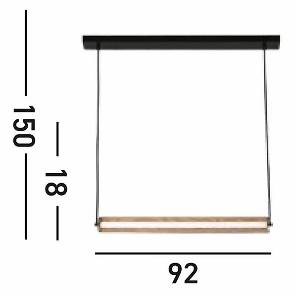 LED-Hängeleuchte Thread, goldfarben, 3-step-dimmbar, Stahl günstig online kaufen