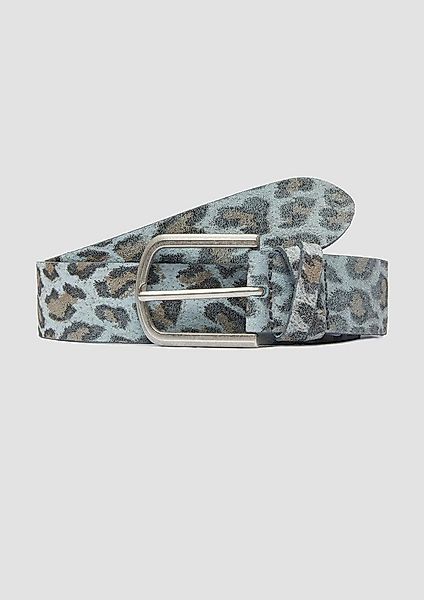 s.Oliver Ledergürtel Taillengürtel Ledergürtel mit Leo-Print günstig online kaufen