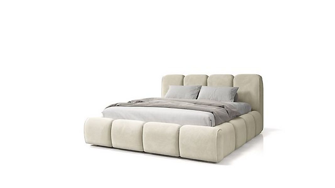Beautysofa Polsterbett BONNY (stilvoll Bett mit Velvet-Bezug, 3 Größen zur günstig online kaufen