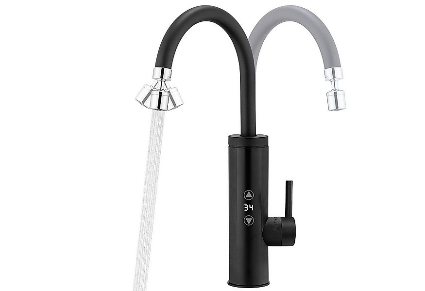 HOMELODY Küchenarmatur mit Durchlauferhitzer, Wasserhahn 360° drehbar,3-Stu günstig online kaufen