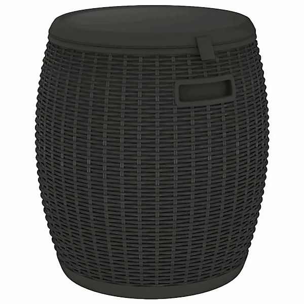 furnicato 4-in-1 Gartenbox Schwarz Polypropylen günstig online kaufen