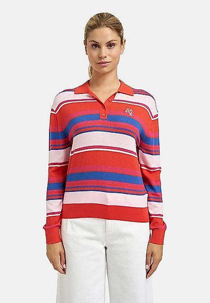 Smith & Soul Polokragenpullover mit Stickerei, Streifen-Design günstig online kaufen