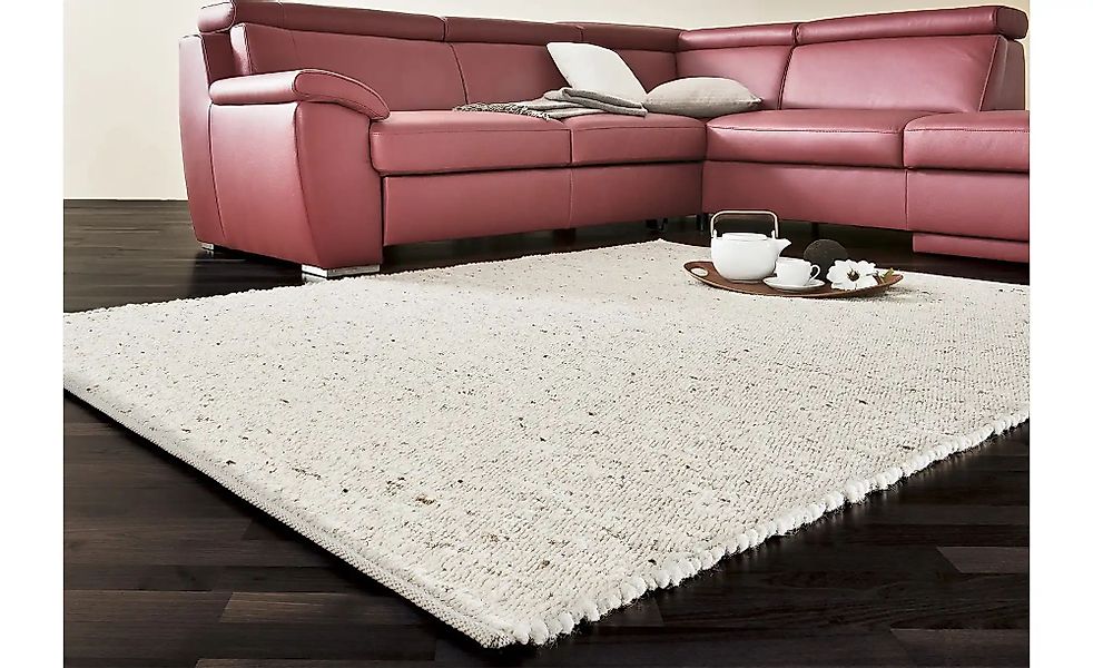 Paulig Teppiche Naturteppich  Bavaria ¦ weiß ¦ Jute,Wolle ¦ Maße (cm): B: 9 günstig online kaufen