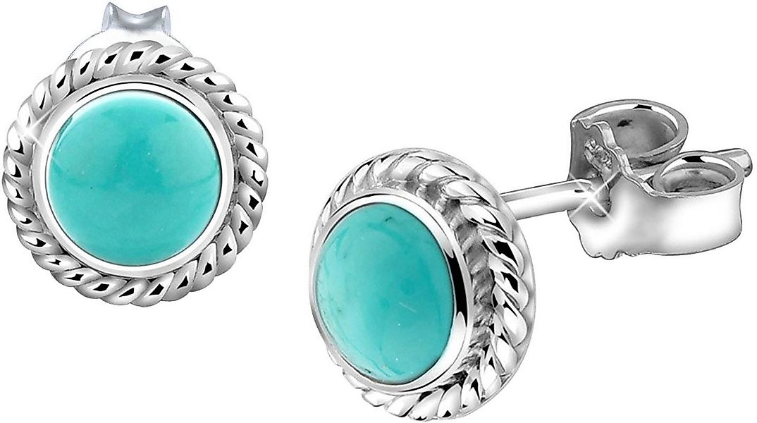 Elli Paar Ohrstecker Schmuck Geschenk Silber 925 Ohrringe, mit Howlith oder günstig online kaufen