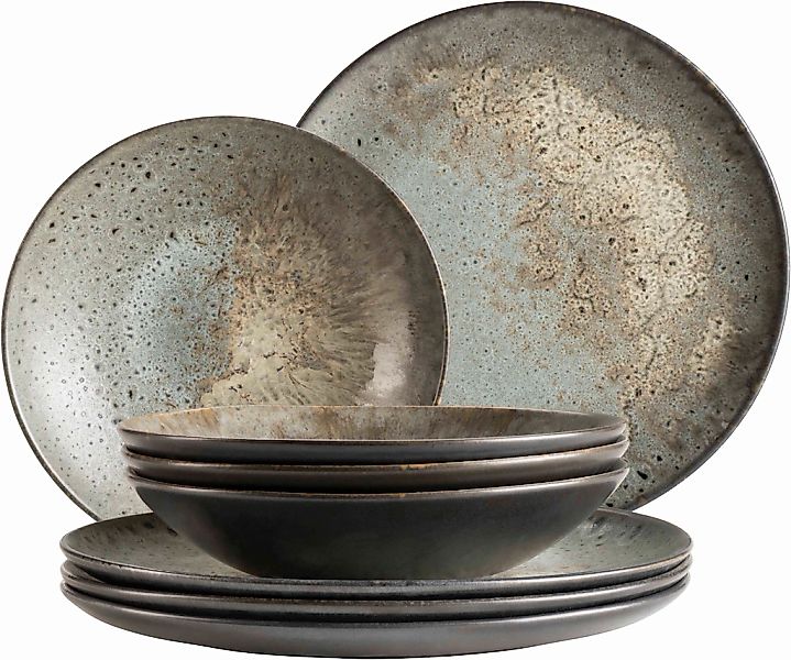 MÄSER Tafelservice "CARELLIA, aus Steinzeug" Teller Set, Geschirr-Set, Serv günstig online kaufen