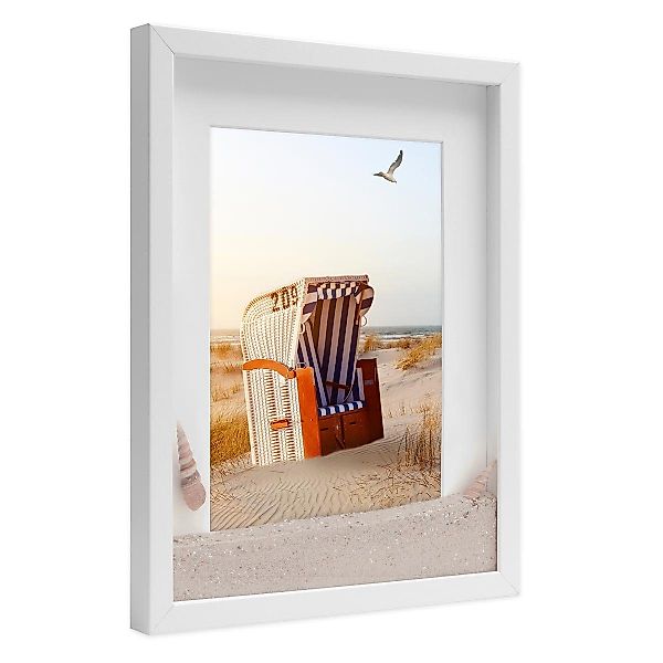 PHOTOLINI Bilderrahmen 3D-Rahmen mit Passepartout / günstig online kaufen