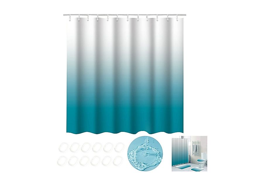 MODFU Duschvorhang Badewannenvorhang Badezimmer Vorhang Textil Vorhänge Dus günstig online kaufen