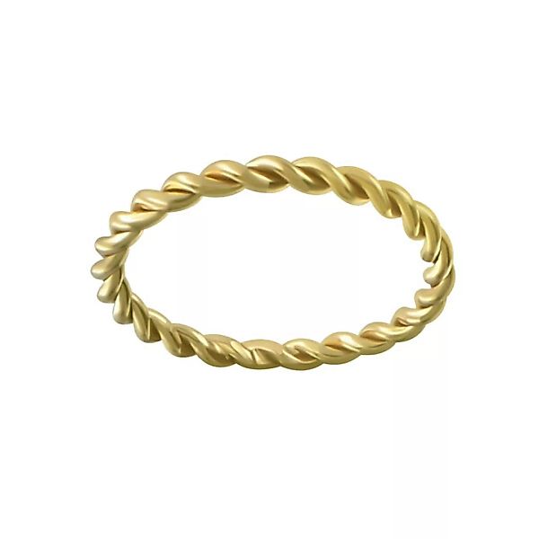 Breit Geflochtener Ring Aus 925er Sterling Silber - Gold günstig online kaufen