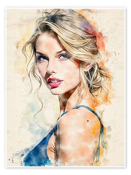 Posterlounge Wandbild Taylor Swift, nobelart, erhältlich als Poster, Leinwa günstig online kaufen