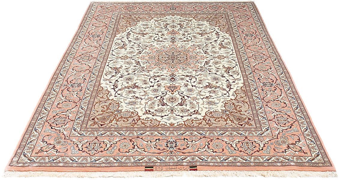 morgenland Orientteppich »Perser - Isfahan - Premium - 225 x 150 cm - beige günstig online kaufen