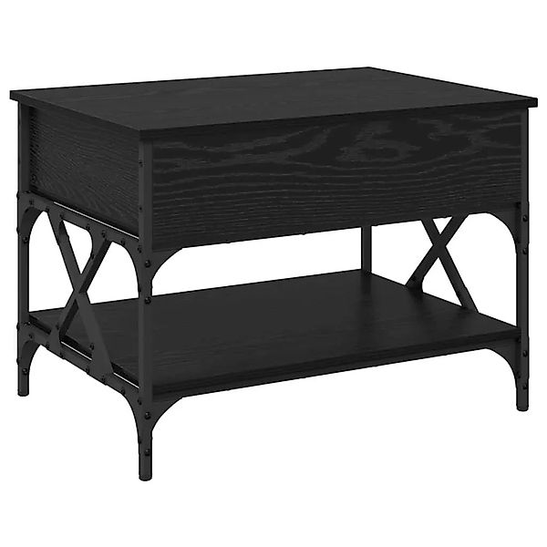 vidaXL Couchtisch Schwarz Eichen-Optik 70x50x50cm Holzwerkstoff 883040 günstig online kaufen
