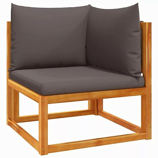 vidaXL Loungesofa Garten-Ecksofa mit Kissen Massivholz, 1 Teile günstig online kaufen