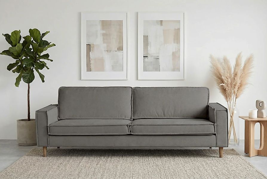 Home affaire 3-Sitzer "Pinto Skandi,Maxi-Ausführung, 236 cm, Chenille, Stru günstig online kaufen
