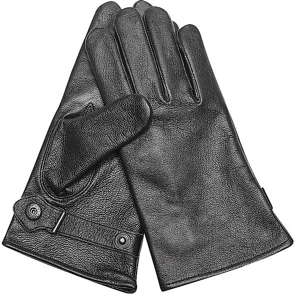 Mil-Tec Lederhandschuhe Bundeswehr Lederhandschuhe gefüttert Schwarz günstig online kaufen