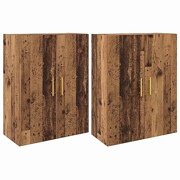 vidaXL Wandmontierte Schränke 2 Stk Altholz 69,5 x 34 x 90 cm 3394512 günstig online kaufen