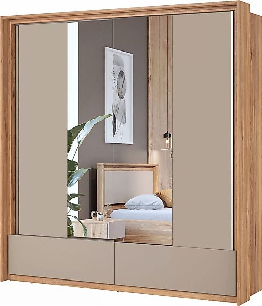 Home affaire Schwebetürenschrank "Wharton, Breite 159 oder 209 cm, Kleiders günstig online kaufen