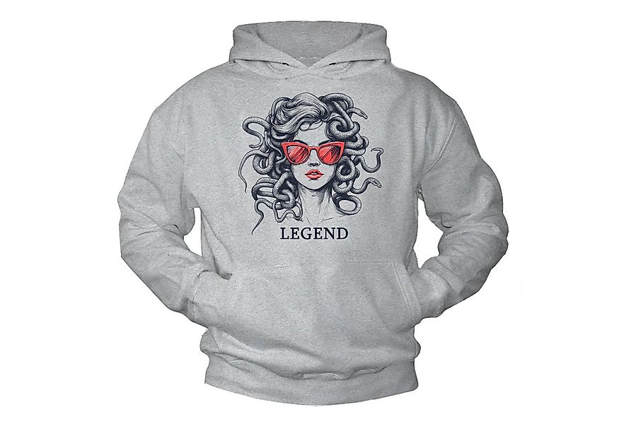 MAKAYA Kapuzenpullover Kapuzenpullover für Herren – Medusa Frauenkopf Print günstig online kaufen