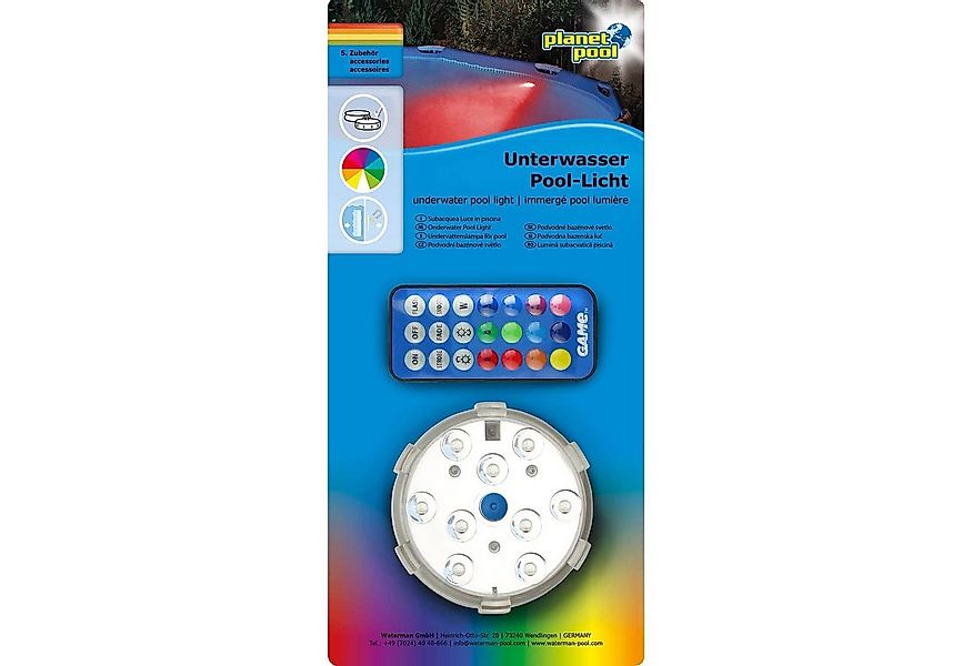 Planet Pool Pool-Lampe Unterwasserlicht 3'' mit Magnet und Fernbedienung günstig online kaufen