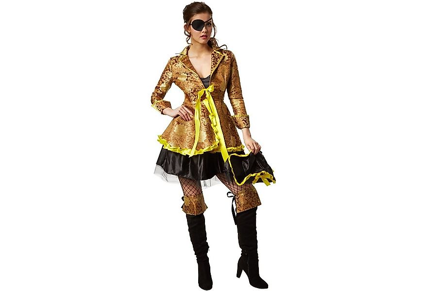 dressforfun Piraten-Kostüm Frauenkostüm edle Korsarin, Rüschenverzierte Jac günstig online kaufen