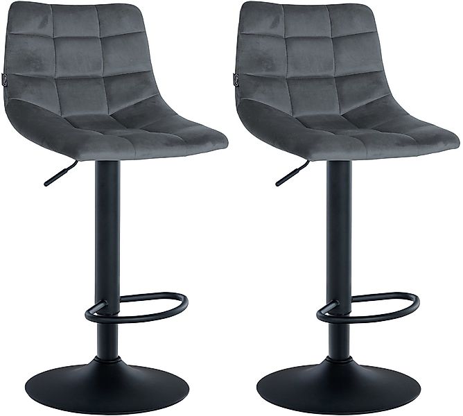 CLP Barhocker Jerry Samt (2er Set, günstig online kaufen