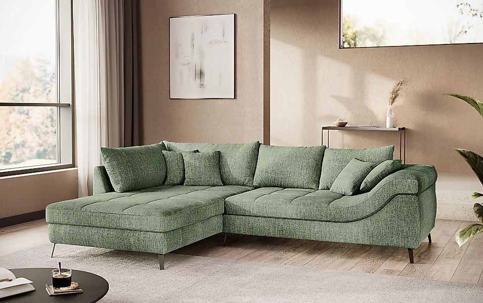 Mr. Couch Ecksofa "Portofino, L-Form", Mit Kaltschaumpolsterung, bis 140 kg günstig online kaufen