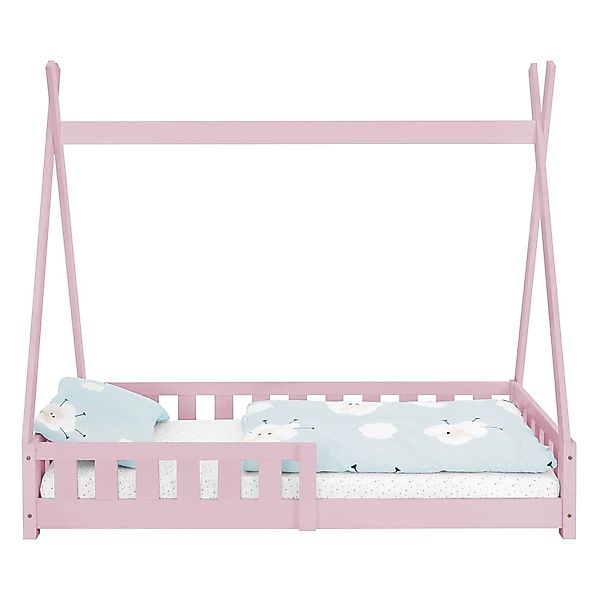 ML-DESIGN Spielbett Hausbett Tipi Zeltbett inkl. Lattenrost Bodenbett Kinde günstig online kaufen
