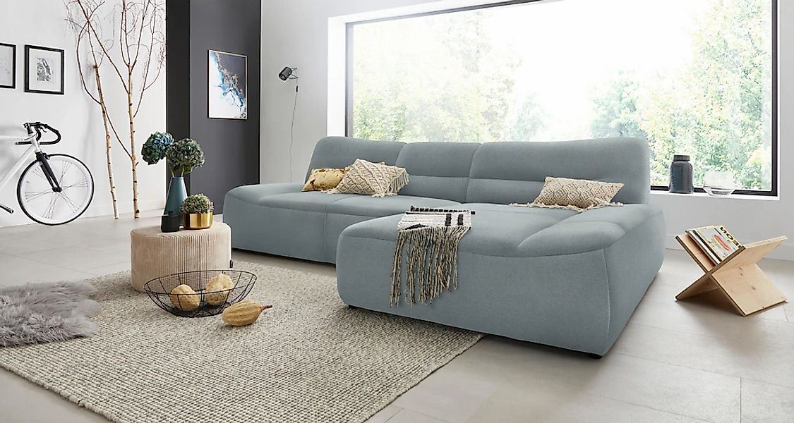 DOMO collection Ecksofa "Cesena moderne Polsterecke mit flachen Armlehnen, günstig online kaufen