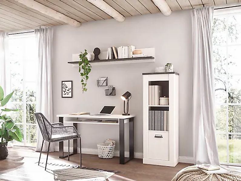 Home affaire Schrank-Set "SHERWOOD", (3 St.), Holz Dekor, mit Scheunentorbe günstig online kaufen