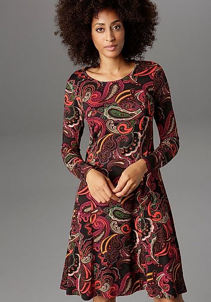 Aniston SELECTED Jerseykleid Paisley-Druck in satten Farben günstig online kaufen