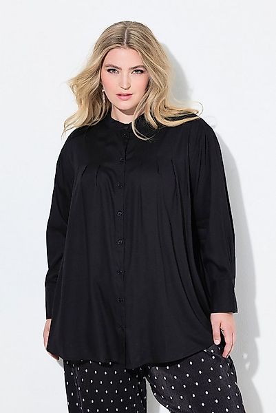 MIAMODA Longbluse Bluse Zierfalten an den Schultern Langarm günstig online kaufen